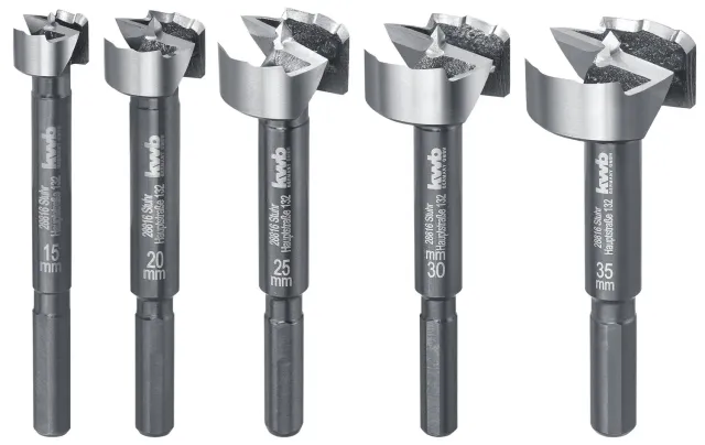 KWB AKKU-TOP Speed punte Forstner legno 5 pz 15-35 mm