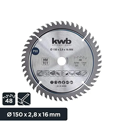 KWB lama sega circolare 150x16 mm taglio fine legno