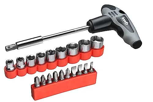 KWB 119390 set cacciavite a T 21 pezzi bit bussole