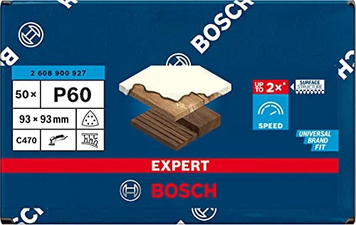 Bosch Expert C470 carta abrasiva delta 93mm G60 50 pezzi