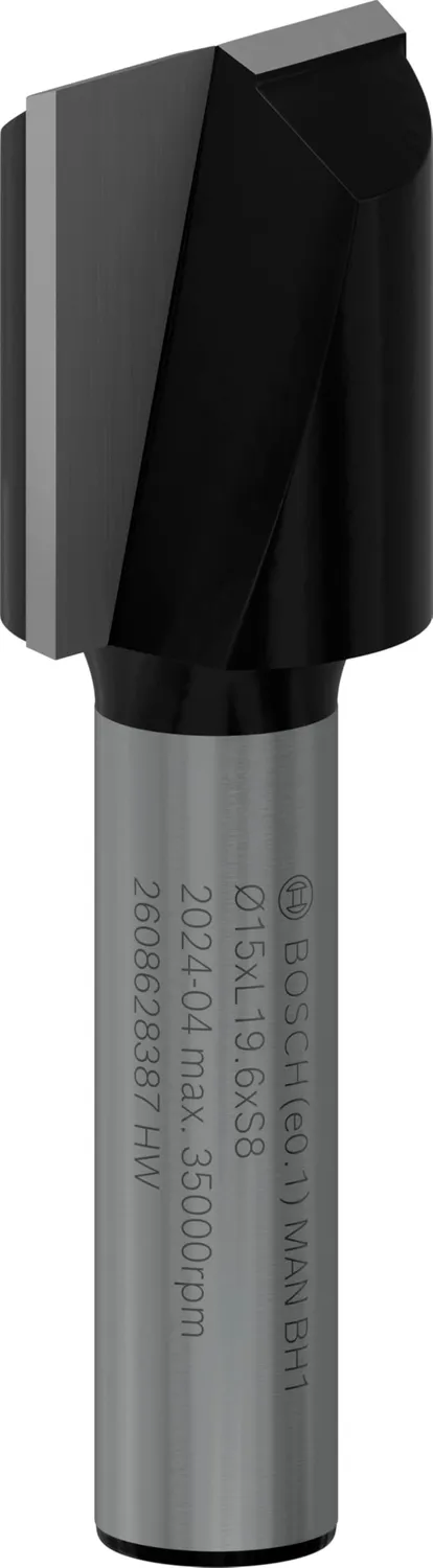 Bosch Expert fresa standard legno 8x25mm gambo 8mm 2 taglienti