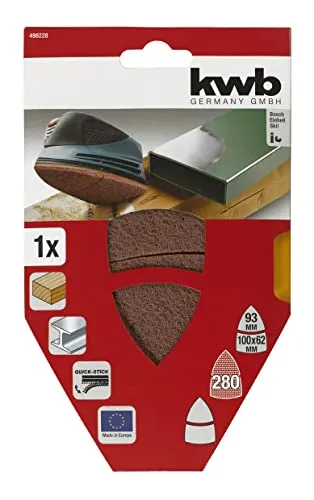 KWB 4962-28 Feltro abrasivo 100 mm per metallo e legno