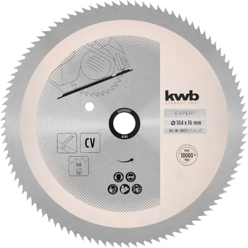 KWB lama circolare 184x16 mm 100 denti CV legno fine