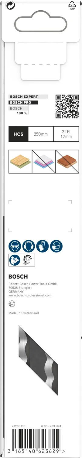 Bosch PRO T1013AWP lame seghetto 3 pz fibra isolante