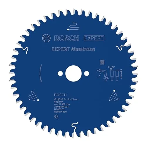 Bosch Expert lama circolare alluminio 160x20 mm 52 denti