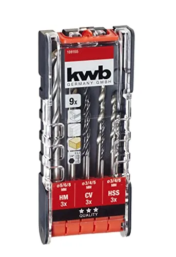KWB PowerBox set punte 9 pezzi 3-8 mm esagonale