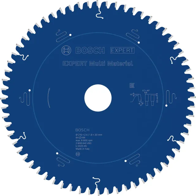 Bosch Expert Multi Material lama circolare 216x30 mm 64 denti