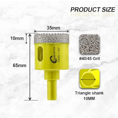 SANLEETEK fresa diamantata 35 mm 2 pezzi per ceramica