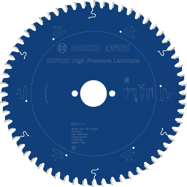 Bosch Expert 210mm lama circolare 60 denti per laminato