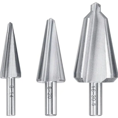 KWB 525090 punte coniche per lamiera HSS 3 pezzi inox 3-30 mm