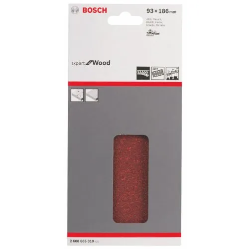 Bosch Expert C430 Fogli Abrasivi 93x186 mm 10 pz grana mista