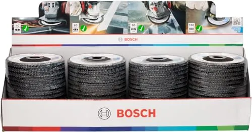 Bosch Expert X451 dischi lamellari 125 mm set 60 pezzi grana assortita