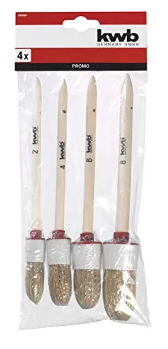 KWB 030890 set pennelli rotondi 4 pezzi misure 2-8