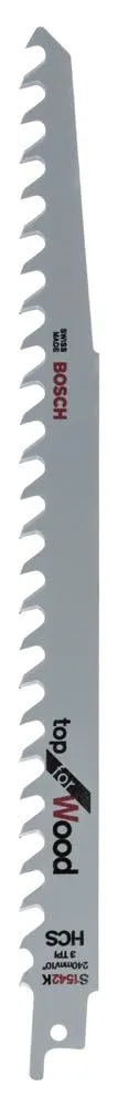 Bosch Expert S 1531 L Lame Sciabola Legno 240 mm 5 Pz