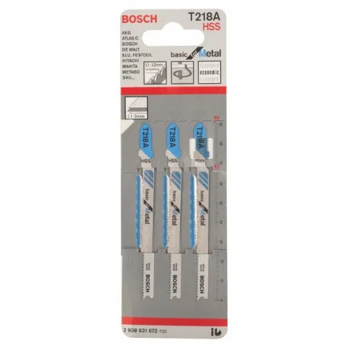 Bosch Expert T 218 A Lame Seghetto Metallo 3 Pezzi