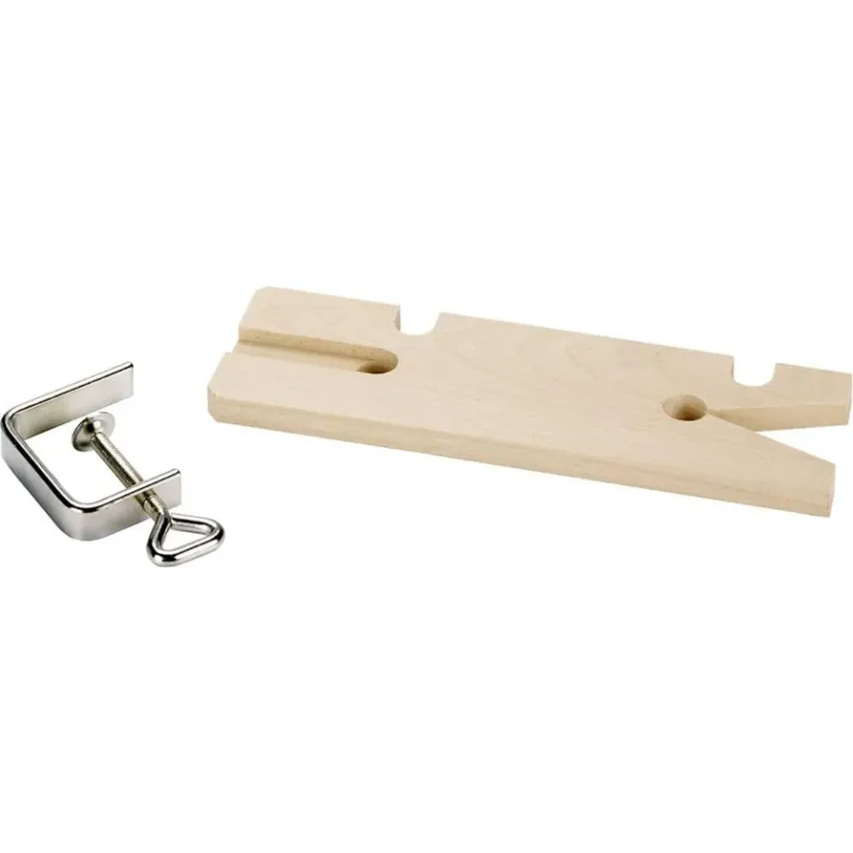 kwb tavolo traforo legno 320 mm con morsetto e lama