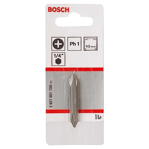 Bosch 2607001739 inserto PH1 45 mm doppia lama acciaio
