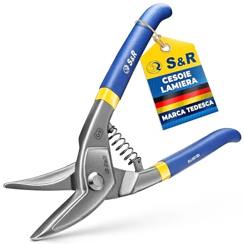S&R Circular cesoie lamiera 250 mm dritta curva Cr-Mo
