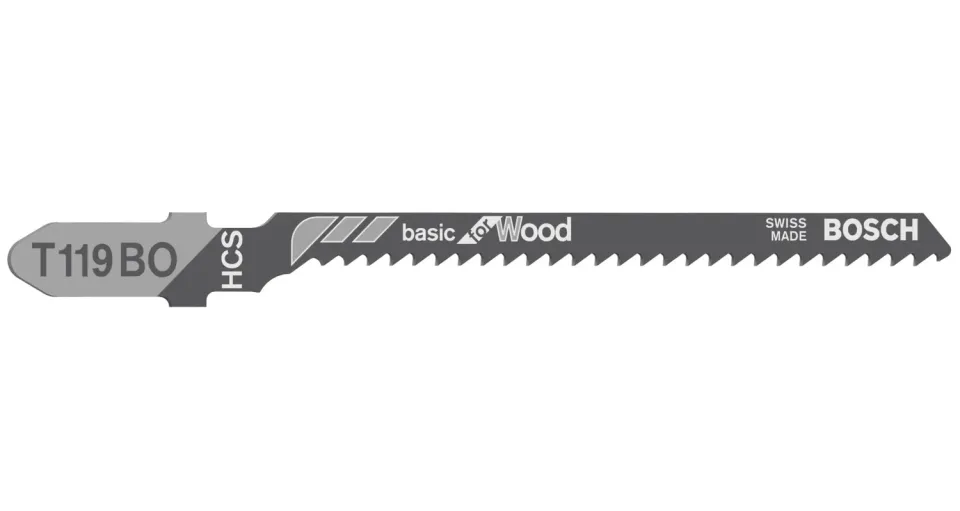 Bosch T 119 BO Basic lame seghetto legno 3 pz taglio curvo