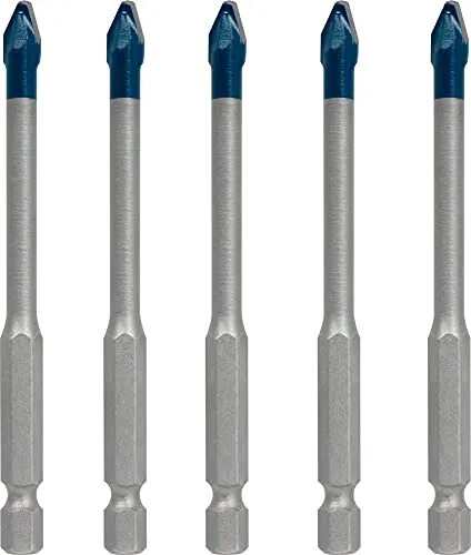 Bosch Expert HEX-9 Hard Ceramic punte 6 mm 5 pz per piastrelle dure