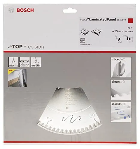 Bosch Expert Top Precision lama circolare 250x30 80T laminato