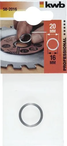 KWB 58-2016 anello riduzione lama circolare 20x16 mm