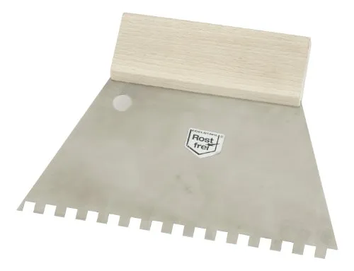 KWB 0327-18 spatola dentata inox 180 mm denti 6 mm