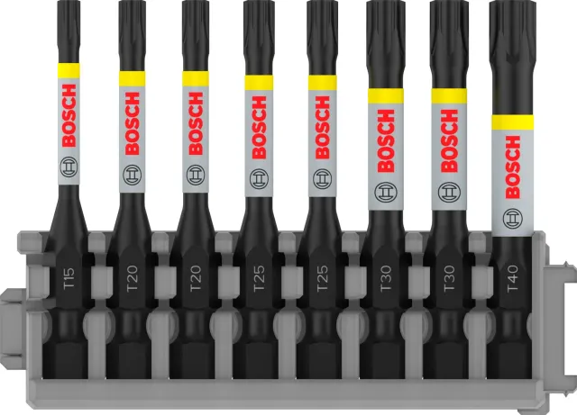 Bosch Expert bit Impact Torx 50 mm set 8 pezzi T15-T40