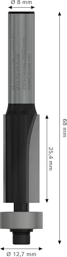 Bosch 2608628348 fresa per rifilare legno metallo duro