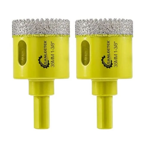 SANLEETEK fresa diamantata 35 mm 2 pezzi per ceramica