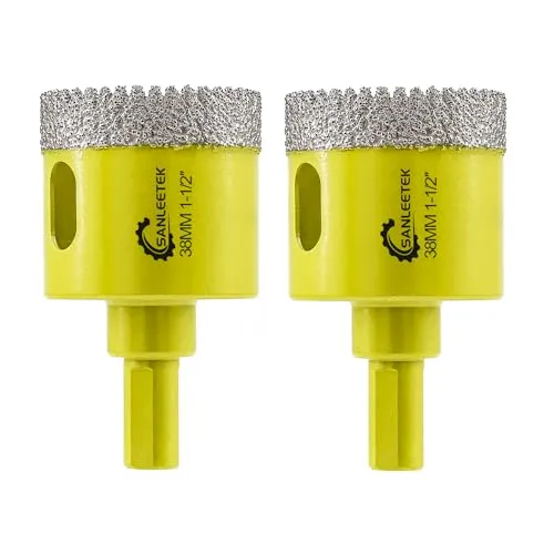 SANLEETEK fresa diamantata 38 mm 2 pezzi per gres