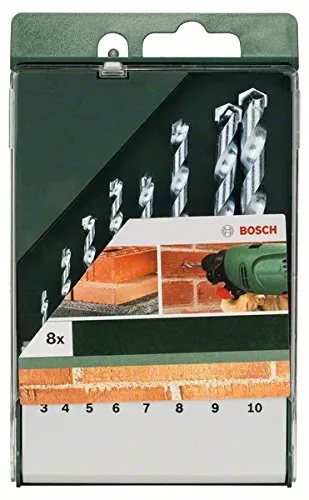 Bosch Set 8 punte muro 3-10 mm per pietra
