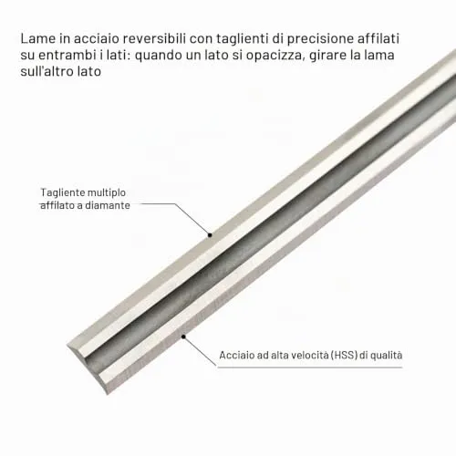 Graff lame pialla 82mm HSS 2 pezzi reversibili legno