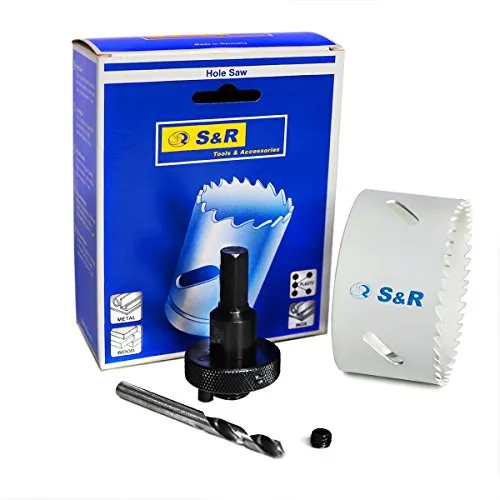S&R Sega a tazza bimetallo 83 mm per metallo legno