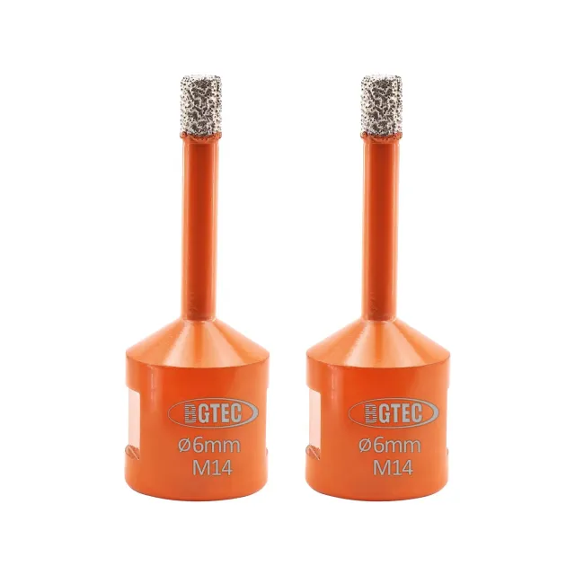 BGTEC Sega a Tazza Diamantata 6 mm M14 2 Pezzi Gres