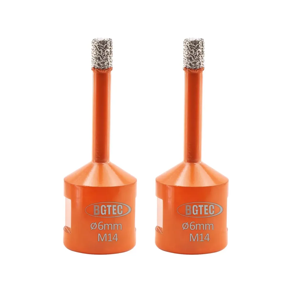 BGTEC Sega a Tazza Diamantata 6 mm M14 2 Pezzi Gres