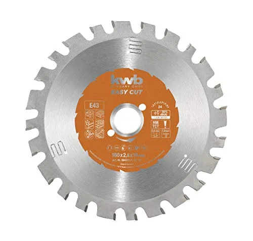 KWB 584333 lama circolare 160x16 mm 24 denti universale