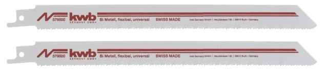 KWB 5795-00 lame sciabola metallo 2 pz flessibili