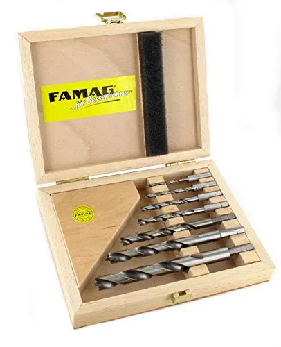 Famag 159 750 700 punte legno HSS-G 7 pezzi 3-12 mm