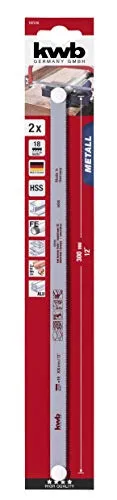 KWB 1872-10 Lame Seghetto HSS 300 mm 18 Denti 2 Pezzi