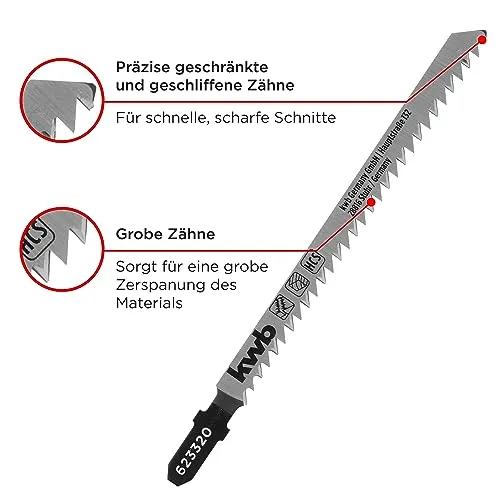 KWB 623320 T301CD lame seghetto 2 pezzi legno 116 mm