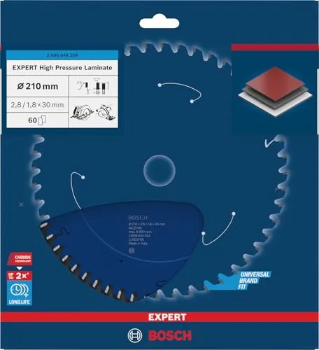 Bosch Expert 210mm lama circolare 60 denti per laminato