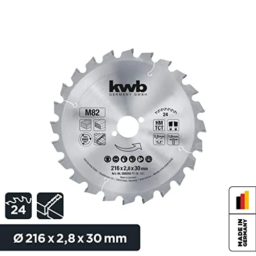 KWB 588255 lama circolare 216x30 mm Z24 truciolare legno