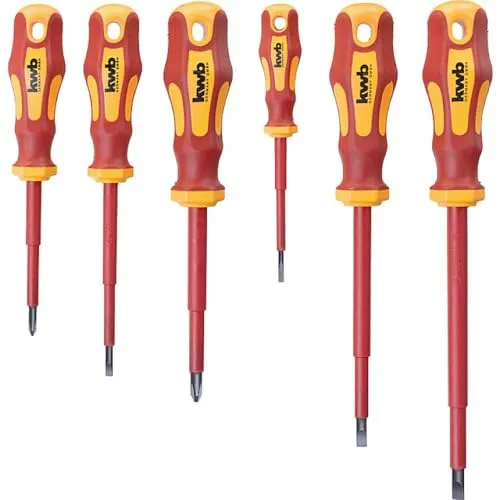 KWB VDE set cacciaviti isolati 1000V 6 pz