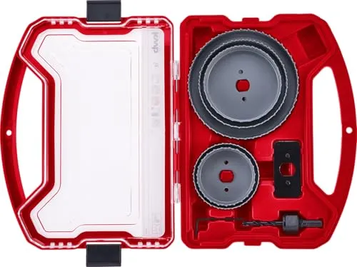 KWB Power Box 109178 set 8 pezzi seghe a tazza 67-127 mm