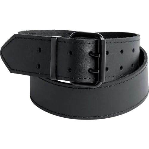 KWB cintura pelle nera 115 cm fibbia doppia lavoro
