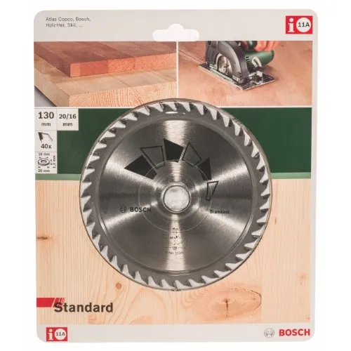 Bosch Standard lama circolare 130x20 40 denti legno