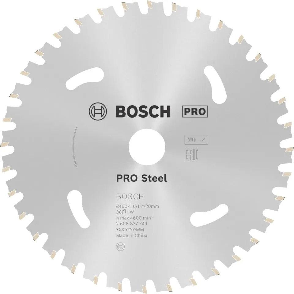 Bosch Expert Standard for Steel lama circolare 160 mm 36 denti