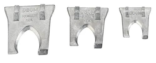 KWB 4494-10 cunei acciaio per manici martello 3 pz