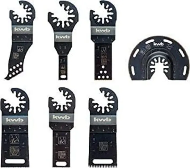 KWB 708000 lame multitool set 7 pezzi universale